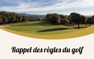 Rappel des règles du golf